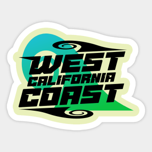 West coast california surf summer surfer Sticker